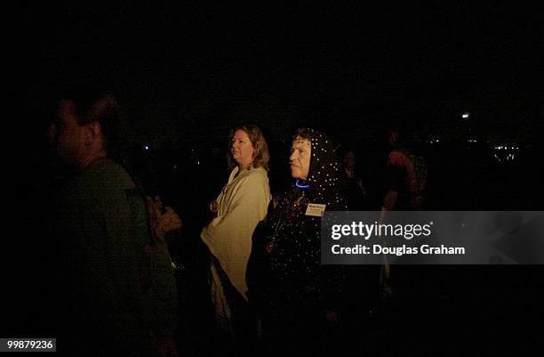 The traditional full moon celebration that attracted about 85 to 100 participants at the Jefferson Memoral for Pagan rituals, drumming, and dancing...