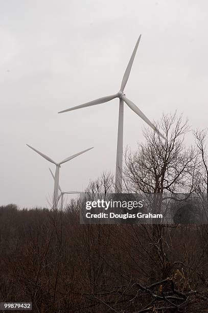 West Virginia Potomac Highlands Windmills near the town of Davis, West Virginia. December 18, 2009.