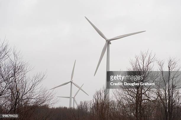 West Virginia Potomac Highlands Windmills near the town of Davis, West Virginia. December 18, 2009.