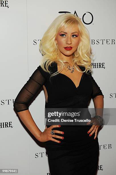 Christina Aguilera arrives at TAO Nightclub at the Venetian Hotel and Casino Resort on May 29, 2009 in Las Vegas, Nevada.