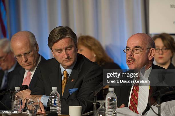 Christopher Shays, R-CT., Chairman John Tierney, D-MA., and Henry Waxman, D-CA., during a House Oversight and Government Reform Committee Walter Reed...