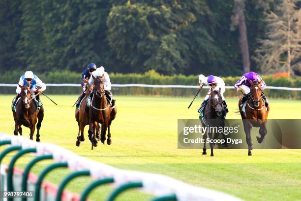 Ryan Lee Moore riding Kew Gardens, training by AP O'Brien owned by D. Smith, J. Magnier and M. Tabor during the Juddmonte - Grand Prix de Paris at...