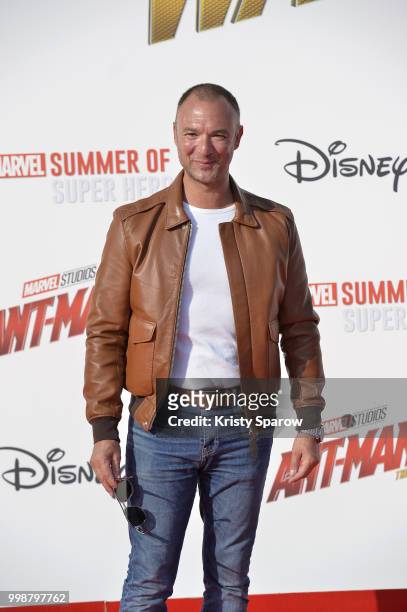 Host Alexandre Devoise attends the European Premiere of Marvel Studios "Ant-Man And The Wasp" at Disneyland Paris on July 14, 2018 in Paris, France.