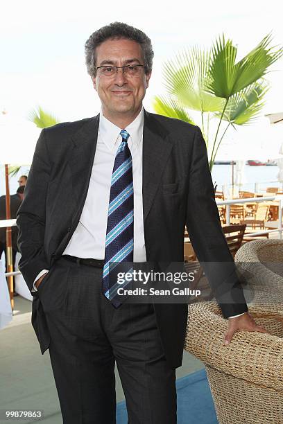 Mario Sesti, Extra Section Curator for the Rome Film Festival attends the "Rome Festival Cocktail Reception" at Plag des Palmes, International...