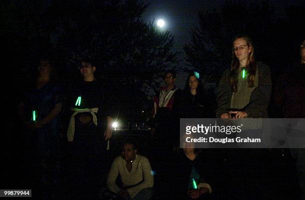 The traditional full moon celebration that attracted about 85 to 100 participants at the Jefferson Memoral for Pagan rituals, drumming, and dancing...