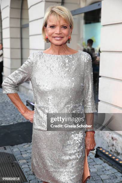 Uschi Glas during the Mercedes-Benz reception at 'Klassik am Odeonsplatz' on July 14, 2018 in Munich, Germany.