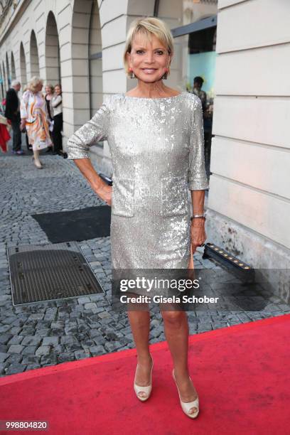 Uschi Glas during the Mercedes-Benz reception at 'Klassik am Odeonsplatz' on July 14, 2018 in Munich, Germany.