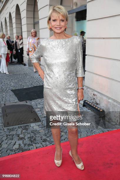 Uschi Glas during the Mercedes-Benz reception at 'Klassik am Odeonsplatz' on July 14, 2018 in Munich, Germany.
