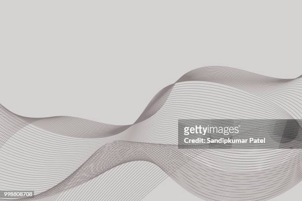 beautiful light grey wave background - organic shapes stock illustrations