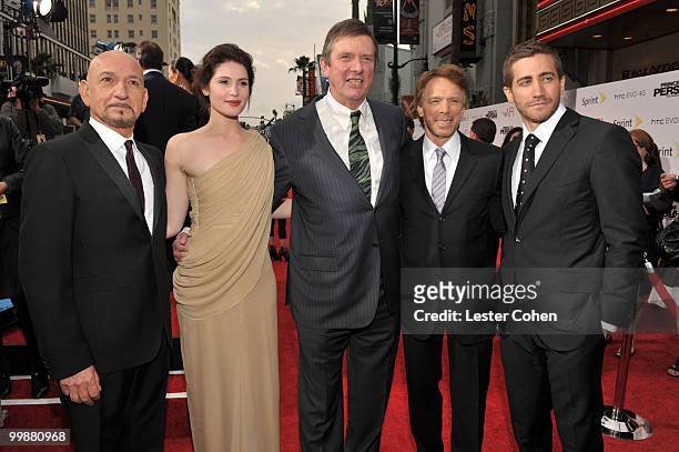 Sir Ben Kingsley, actress Gemma Arterton, director Mike Newell, producer Jerry Bruckheimer and actor Jake Gyllenhaal arrive at the "Prince of Persia:...