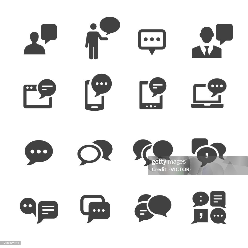 Communication and Speech Bubble Icons - Acme Series