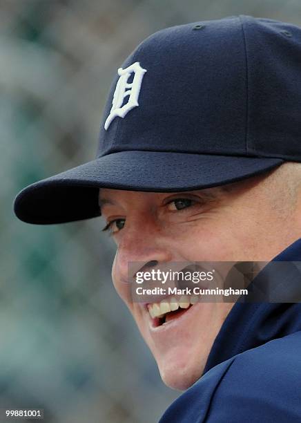 Jeremy Bonderman of the Detroit Tigers looks on during the game against the Boston Red Sox at Comerica Park on May 14, 2010 in Detroit, Michigan. The...