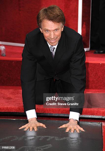 Jerry Bruckheimer attends the Jerry Bruckheimer Hand And Footprint Ceremony at Grauman's Chinese Theatre on May 17, 2010 in Hollywood, California.