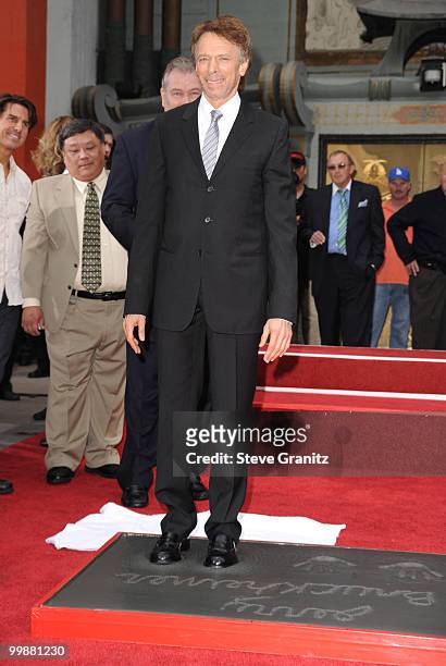 Jerry Bruckheimer attends the Jerry Bruckheimer Hand And Footprint Ceremony at Grauman's Chinese Theatre on May 17, 2010 in Hollywood, California.
