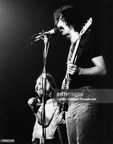Frank Zappa performs live on stage with The Mothers of Invention at The Hague, Netherlands on September 17 1972