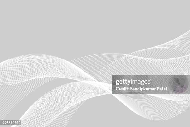 rainbow waves background - flowing texture stock illustrations