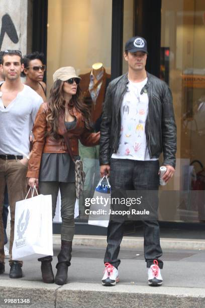 Josh Duhamel and Fergie of the Black Eyed Peas sighting on May 13, 2010 in Milan, Italy.