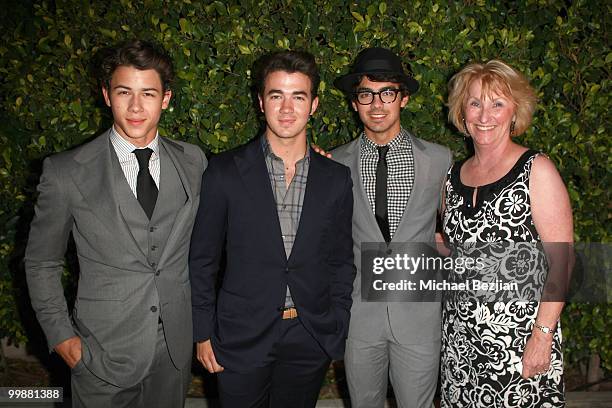 Nick Jonas, Kevin Jonas, Joe Jonas and guest arrive at the 12th annual Young Hollywood Awards sponsored by JC Penney , Mark. & Lipton Sparkling Green...