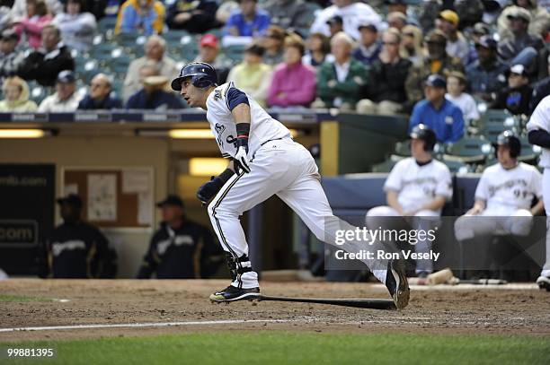 Ryan Braun of the Milwaukee Brewers bats against the Pittsburgh Pirates on April 28, 2010 at Miller Park in Milwaukee, Wisconsin. The Pirates...