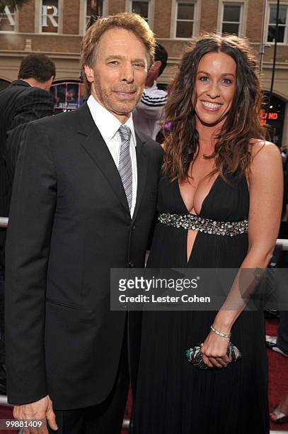 Producer Jerry Bruckheimer and musician Alanis Morissette arrive at the "Prince of Persia: The Sands of Time" Los Angeles Premiere held at Grauman's...