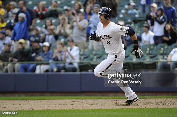 Ryan Braun of the Milwaukee Brewers bats against the Pittsburgh Pirates on April 28, 2010 at Miller Park in Milwaukee, Wisconsin. The Pirates...