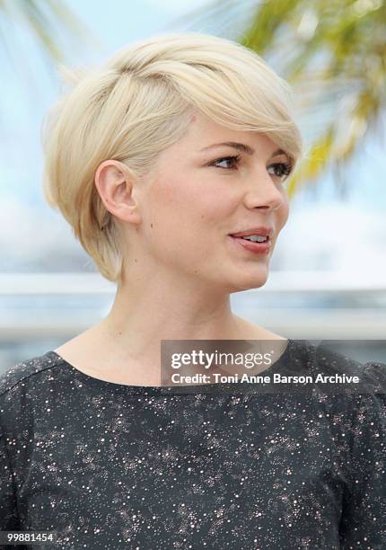 Actress Michelle Williams attends the 'Blue Valentine' Photo Call held at the Palais des Festivals during the 63rd Annual International Cannes Film...