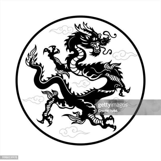 dragon - agama family stock illustrations