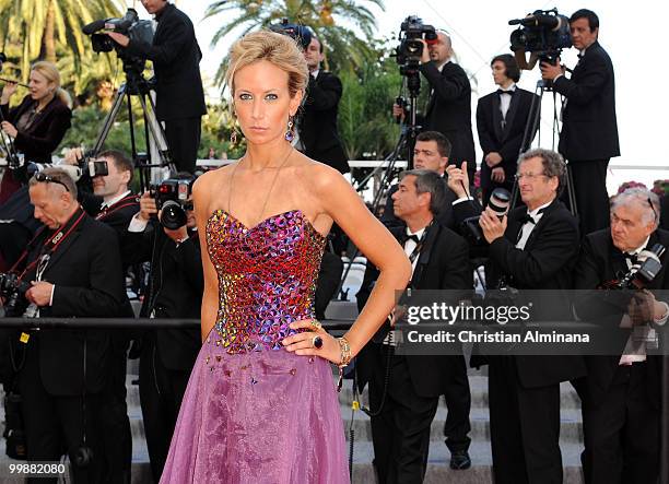 Lady Victoria Hervey attends the 'Of Gods and Men' Premiere held at the Palais des Festivals during the 63rd Annual International Cannes Film...