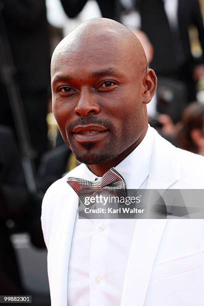 Jimmy Jean-Louis attends the "Of Gods And Men" Premiere at the Palais des Festivals during the 63rd Annual Cannes Film Festival on May 18, 2010 in...