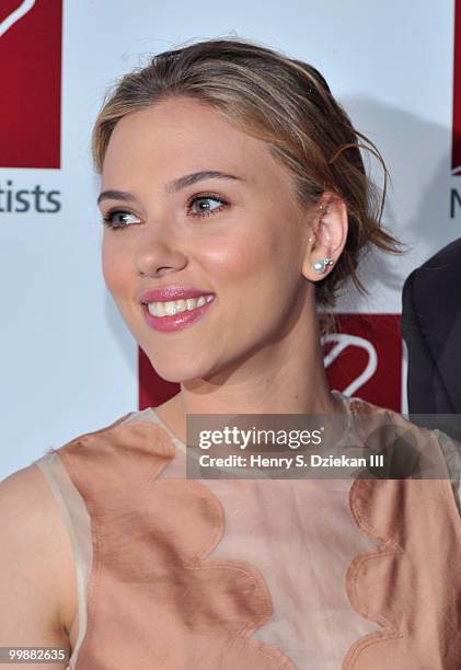 Actress Scarlett Johansson attends the 61st Annual New Dramatist's Benefit Luncheon at the Marriot Marquis on May 18, 2010 in New York City.