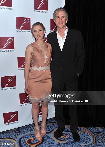 Actress Scarlett Johansson and actor Matthew Modine attend the 61st Annual New Dramatist's Benefit Luncheon at the Marriot Marquis on May 18, 2010 in...