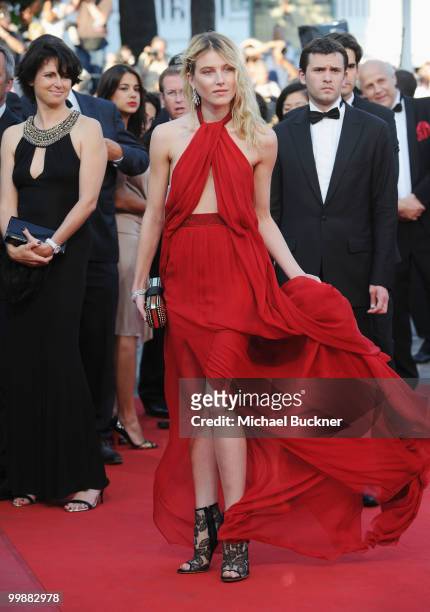 Dree Hemingway attends the "Of Gods And Men" Premiere at the Palais des Festivals during the 63rd Annual Cannes Film Festival on May 18, 2010 in...