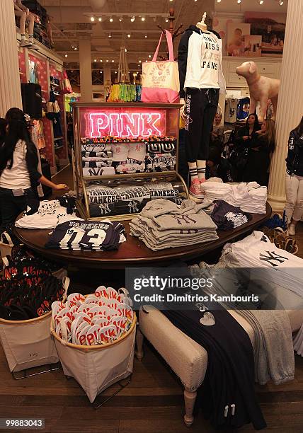 General view during the VS Pink Major League Baseball Collection launch at the Victoria's Secret Soho Store on May 18, 2010 in New York City.