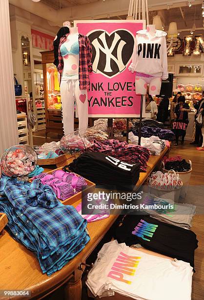 General view during the VS Pink Major League Baseball Collection launch at the Victoria's Secret Soho Store on May 18, 2010 in New York City.