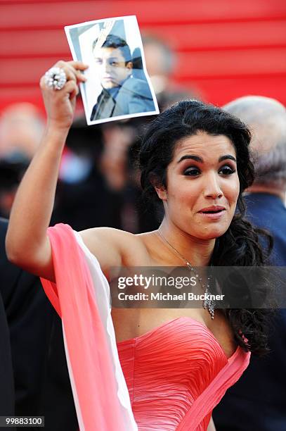 Actress Sabrina Ouazani attends the "Of Gods And Men" Premiere at the Palais des Festivals during the 63rd Annual Cannes Film Festival on May 18,...