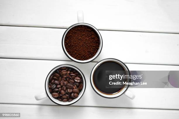 coffee on white tabletop - adzuki bean stock pictures, royalty-free photos & images