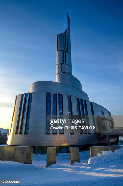 modern cathedral - norway national day 2016 stock pictures, royalty-free photos & images