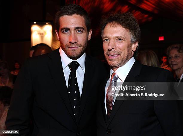 Actor Jake Gyllenhaal and producer Jerry Bruckheimer attend the Walt Disney Pictures' "Prince Of Persia: The Sands Of Time" after party held at...