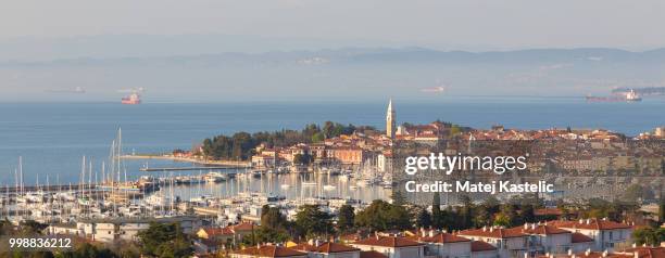 izola town, mediterranean, slovenia, europe - izola stock pictures, royalty-free photos & images