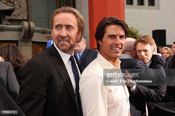 Nicolas Cage and Tom Cruise at the Cinematic Celebration of Jerry Bruckheimer sponsored by Sprint and AFI on May 17, 2010 at Grauman's Chinese...