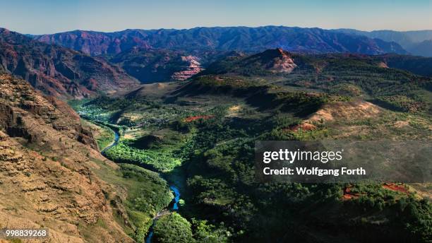 waimea canyon - kauai - waimea valley stock pictures, royalty-free photos & images