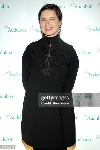 Isabella Rossellini attends the 7th Annual National Audubon Society's Women In Conservation luncheon at The Plaza Hotel on May 18, 2010 in New York...