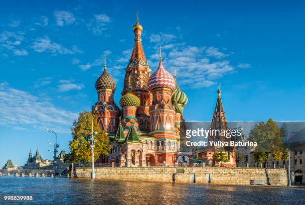 cathedral and blue sky - onion dome stock pictures, royalty-free photos & images