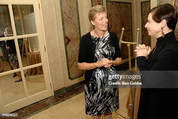 Dr. Beth Stevens and Isabella Rossellini attend the 7th Annual National Audubon Society's Women In Conservation luncheon at The Plaza Hotel on May...