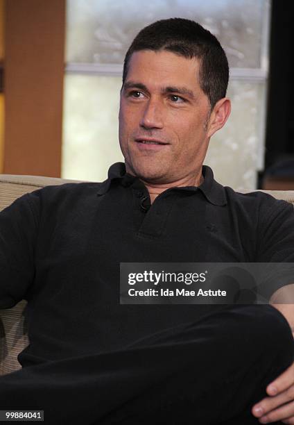Actor Matthew Fox brings his laid-back personality to GOOD MORNING AMERICA, 5/18/10 airing on the Walt Disney Television Network. GM10