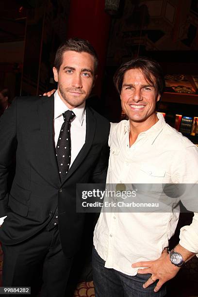 Jake Gyllenhaal and Tom Cruise at the Cinematic Celebration of Jerry Bruckheimer sponsored by Sprint and AFI on May 17, 2010 at Grauman's Chinese...