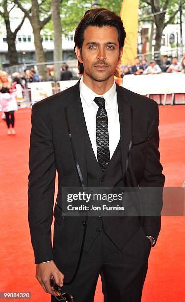 Hrithik Roshan attends the European Premiere of 'Kites' at Odeon West End on May 18, 2010 in London, England.