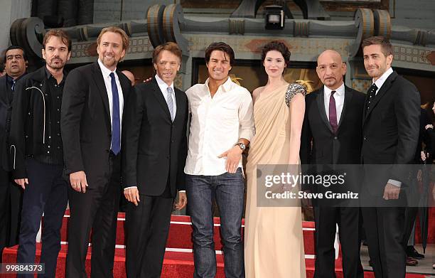 Billy Bob Thornton, Nicolas Cage, Jerry Bruckheimer, Tom Cruise, Gemma Arterton, Sir Ben Kingsley and Jake Gyllenhaal attends the Jerry Bruckheimer...