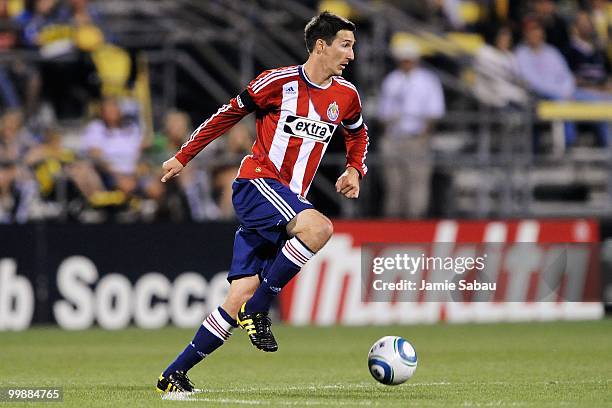 Sacha Kljestan of Chivas USA controls the ball against the Columbus Crew on May 15, 2010 at Crew Stadium in Columbus, Ohio.