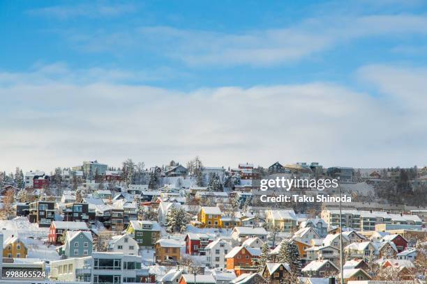 the arctic town - shinoda stock pictures, royalty-free photos & images